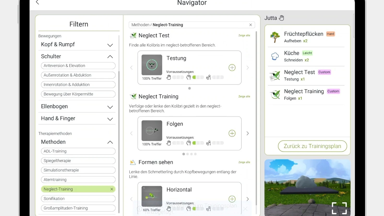 CUREO 5 Therapy Navigator i plan terapii