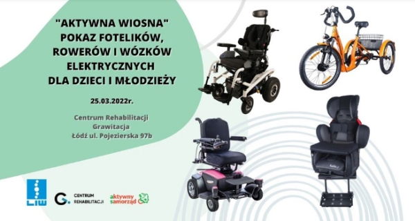 „AKTYWNA WIOSNA” - pokaz fotelików, wózków elektrycznych QUANTUM i rowerów dla dzieci i młodzieży